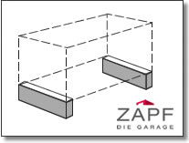 Garagenfundamente durch ZAPF